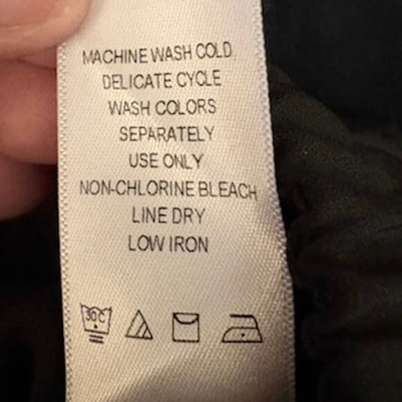 Ellos Black Casual Pants18 White Side Stripe Wide Leg Office Contemporary - Picture 5 of 10